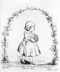 Victoria, die Prinzessin Royal, graviert von Prinz Albert, 1842